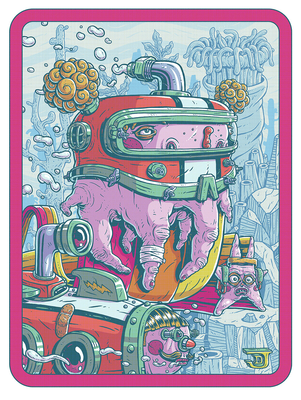 Team Topo : Signed & Numbered 4-Color CMYK Screenprint Poster Edition of 50